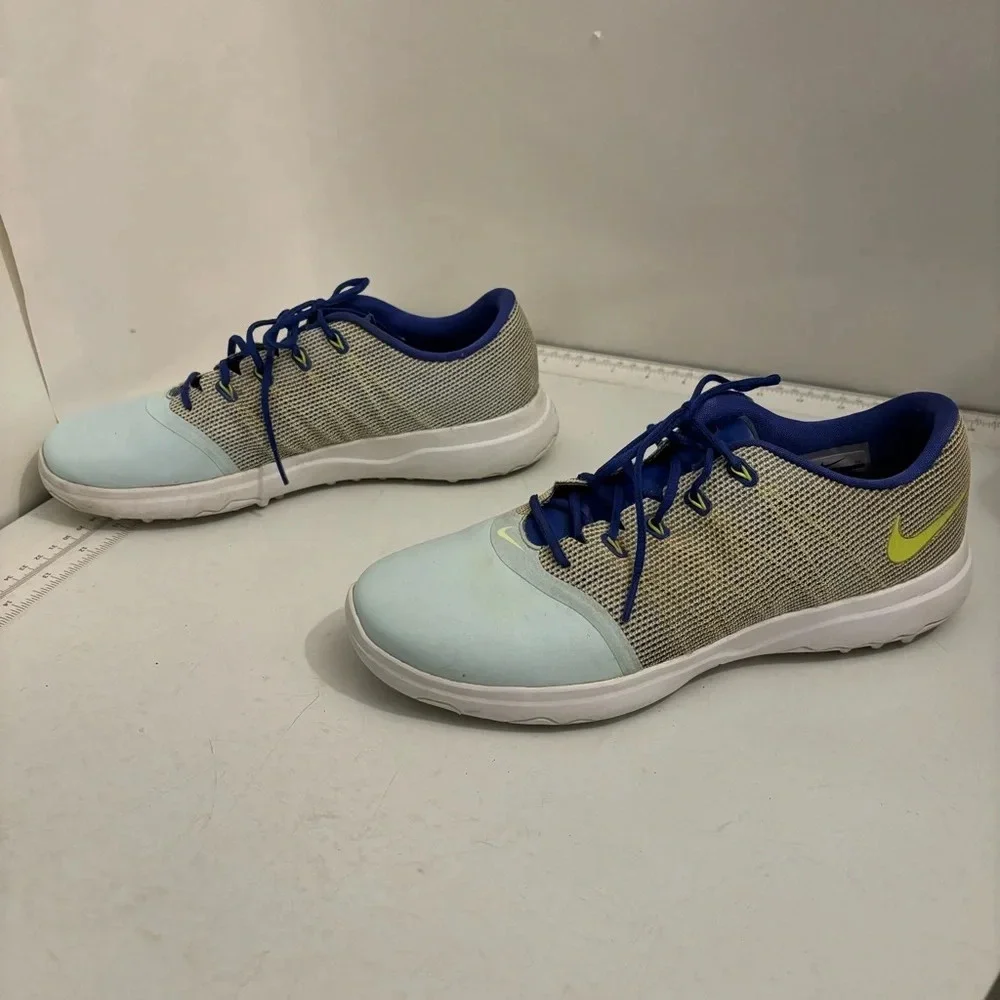 Nike women’s Lunar Empress 2 Glacier blue volt 819040-401 Golf cleats size 9.5‎ - Picture 4 of 12